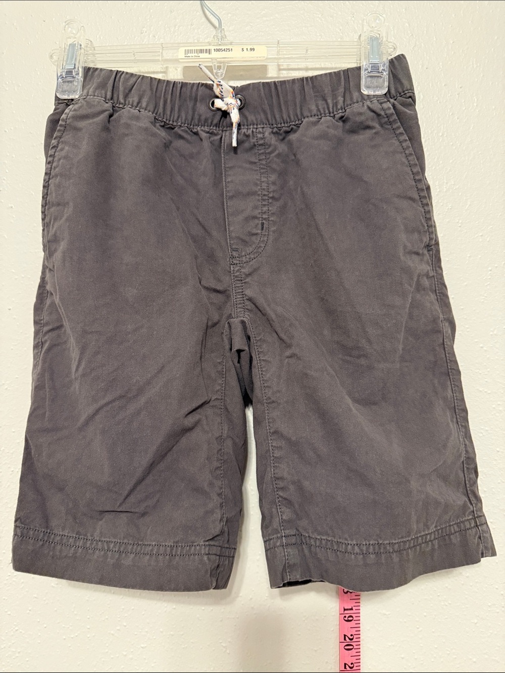 Hanna Andersson Charcoal Gray Kids Shorts with Drawstring